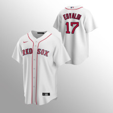 Men's Boston Red Sox Nathan Eovaldi #17 White Replica Home Jersey