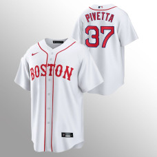 Boston Red Sox Nick Pivetta White 2021 Replica Patriots' Day Jersey