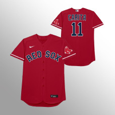 Rafael Devers Boston Red Sox Red 2021 Players' Weekend Nickname Jersey