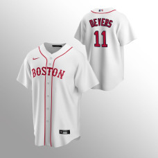 Men's Boston Red Sox Rafael Devers #11 White Replica Alternate Jersey