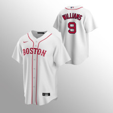 Men's Boston Red Sox Ted Williams #9 White Replica Alternate Jersey