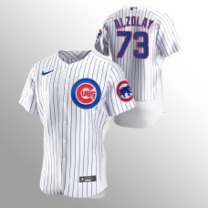 Chicago Cubs Adbert Alzolay White Authentic Home Jersey
