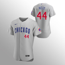 Men's Chicago Cubs Anthony Rizzo Authentic Gray 2020 Road Jersey