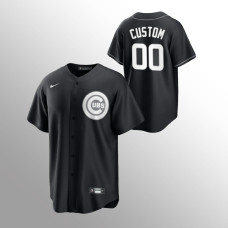 Custom Chicago Cubs Black Alternate Fashion Replica Jersey