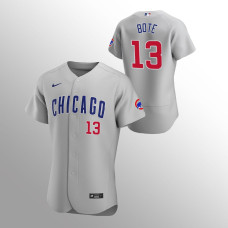 Men's Chicago Cubs David Bote Authentic Gray 2020 Road Jersey