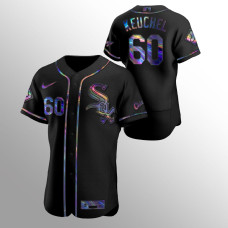 Dallas Keuchel Chicago White Sox Black Authentic Iridescent Holographic Jersey