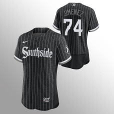 Men's Chicago White Sox Eloy Jimenez 2021 City Connect Black Authentic Jersey