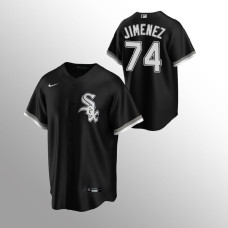 Men's Chicago White Sox Eloy Jimenez #74 Black Replica Alternate Jersey