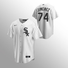 Men's Chicago White Sox Eloy Jimenez #74 White Replica Home Jersey