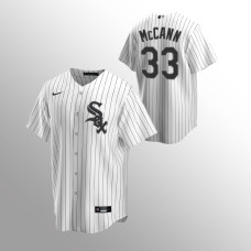 Men's Chicago White Sox James McCann #33 White Replica Home Jersey