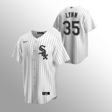 Men's Chicago White Sox Lance Lynn #35 White Replica Trade Home Jersey