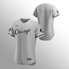 Men's Chicago White Sox MR Patch Gray Authentic Player Jersey