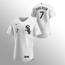 Men's Chicago White Sox Tim Anderson Authentic White 2020 Home Jersey