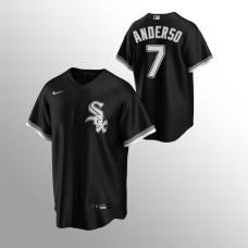 Men's Chicago White Sox Tim Anderson #7 Black Replica Alternate Jersey