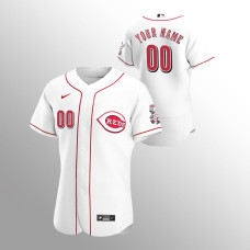 Men's Cincinnati Reds Custom Authentic White 2020 Home Jersey