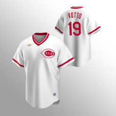 Joey Votto Cincinnati Reds White Cooperstown Collection Home Jersey