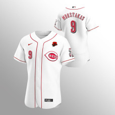 Cincinnati Reds Mike Moustakas White 2021 Memorial Day Authentic Jersey