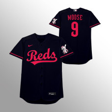 Mike Moustakas Cincinnati Reds Black 2021 Players' Weekend Moose Jersey