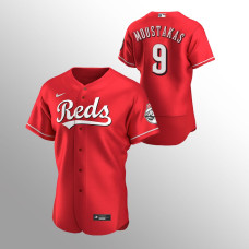 Cincinnati Reds Mike Moustakas Red Team Logo Authentic Alternate Jersey