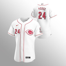 Men's Cincinnati Reds Tony Perez Authentic White 2020 Home Jersey