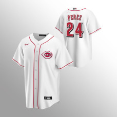 Men's Cincinnati Reds Tony Perez #24 White Replica Home Jersey