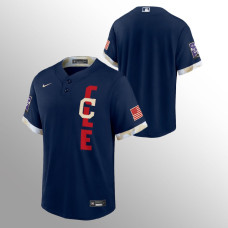 Men's Cleveland Indians 2021 MLB All-Star Game Navy Replica Jersey