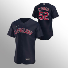 Men's Cleveland Indians Mike Clevinger Authentic Navy 2020 Alternate Player Jersey