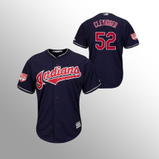 Men's Cleveland Indians #52 Navy Mike Clevinger 2019 Spring Training Cool Base Majestic Jersey