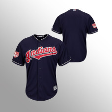 Men's Cleveland Indians Navy 2019 Spring Training Cool Base Majestic Jersey