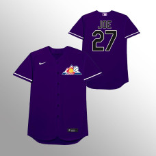 Trevor Story Colorado Rockies Purple 2021 Players' Weekend Nickname Jersey