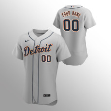 Men's Detroit Tigers Custom Authentic Gray 2020 Road Jersey