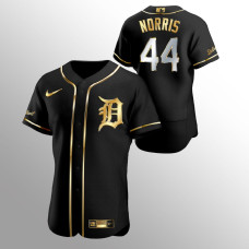 Men's Detroit Tigers Daniel Norris Golden Edition Black Authentic Jersey