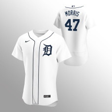 Men's Detroit Tigers Jack Morris Authentic White 2020 Home Jersey