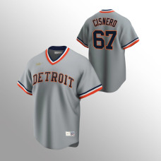 Jose Cisnero Detroit Tigers Gray Cooperstown Collection Road Jersey
