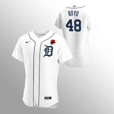 Detroit Tigers Matthew Boyd White 2021 Memorial Day Authentic Jersey
