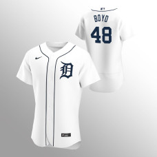 Men's Detroit Tigers Matthew Boyd Authentic White 2020 Home Jersey