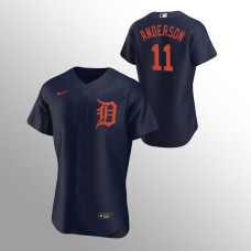 Men's Detroit Tigers Sparky Anderson Authentic Navy 2020 Alternate Jersey
