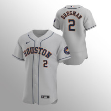 Men's Houston Astros Alex Bregman Authentic Gray 2020 Road Jersey