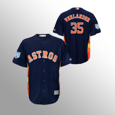 Men's Houston Astros #35 Navy Justin Verlander 2019 Spring Training Cool Base Majestic Jersey