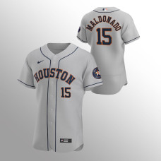 Men's Houston Astros Martin Maldonado Authentic Gray 2020 Road Jersey