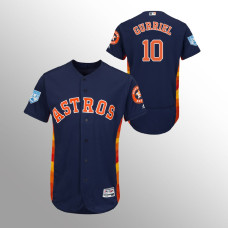 Men's Houston Astros #10 Navy Yuli Gurriel 2019 Spring Training Flex Base Majestic Jersey