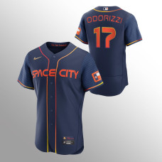 Houston Astros Jake Odorizzi Navy #17 2022 City Connect Authentic Jersey