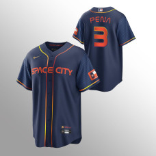 Houston Astros Jeremy Pena Navy #3 Replica 2022 City Connect Jersey