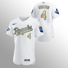 Kansas City Royals Alex Gordon White 2015 World Series Champions Jersey