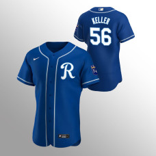 Men's Kansas City Royals Brad Keller Authentic Royal 2020 Alternate Team Logo Jersey