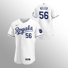 Men's Kansas City Royals Brad Keller Authentic White 2020 Home Jersey