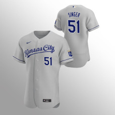 Brady Singer Kansas City Royals Gray Authentic Road Jersey