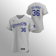 Cam Gallagher Kansas City Royals Gray Authentic Road Jersey