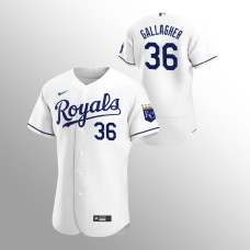 Cam Gallagher Kansas City Royals White Authentic Home Jersey