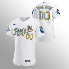 Kansas City Royals Custom White 2015 World Series Champions Jersey